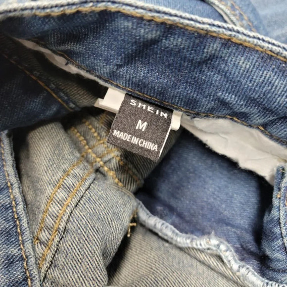 SHEIN Men's Distressed Straight Leg Jeans - Picture 6 of 6